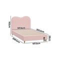 Oikiture Boucle Bed Frame - King Single