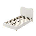 Oikiture Boucle Bed Frame - King Single