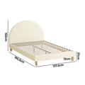 Oikiture Arched Bed Frame