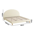Oikiture Arched Bed Frame