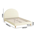 Oikiture Arched Bed Frame
