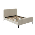 Oikiture Velvet Bed Frame - Double