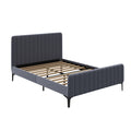 Oikiture Velvet Bed Frame - Double