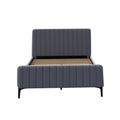 Oikiture Velvet Bed Frame - Double