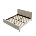 Oikiture Velvet Bed Frame - King