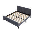 Oikiture Velvet Bed Frame - King