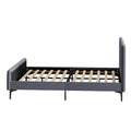 Oikiture Velvet Bed Frame - King