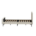 Oikiture Velvet Bed Frame - King Single