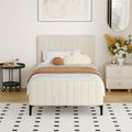 Oikiture Velvet Bed Frame - King Single