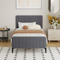 Oikiture Velvet Bed Frame - King Single