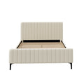 Oikiture Velvet Bed Frame - Queen