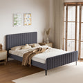Oikiture Velvet Bed Frame - Queen