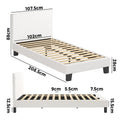 Oikiture Fabric Bed Frame