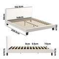 Oikiture Fabric Bed Frame