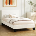 Oikiture Boucle Bed Frame - Single