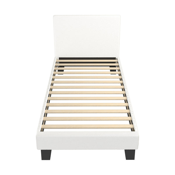 Oikiture Boucle Bed Frame - Single
