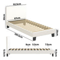 Oikiture Fabric Bed Frame