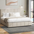 Oikiture Fabric Gas Lift Bed Frame - Queen