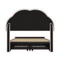 Oikiture Queen Double King Single Bed Frame LED Headboard with 4 Drawers Pink - King Single / Beige