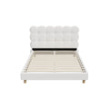 Oikiture Boucle Bed Frame - Double