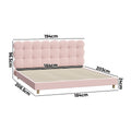 Oikiture Boucle Bed Frame - King