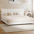 Oikiture Boucle Bed Frame - King