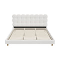 Oikiture Boucle Bed Frame - King