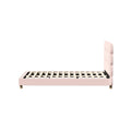 Oikiture Boucle Bed Frame - King Single