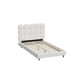 Oikiture Boucle Bed Frame - King Single