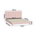 Oikiture Boucle Bed Frame - Queen