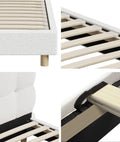 Oikiture Boucle Bed Frame - Queen