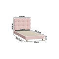 Oikiture Boucle Bed Frame - Single