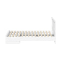 Oikiture Double Wooden Bed Frame Base with 4 Storage Drawers White - product image 6