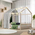 Oikiture Kids Wooden House Bed Frame - Double