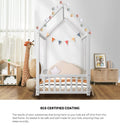Oikiture Kids Wooden House Bed Frame - Single