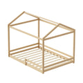 Oikiture Kids House Fence Bed Frame - Double