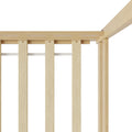 Oikiture Kids House Fence Bed Frame - Single