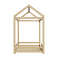 Oikiture Kids House Fence Bed Frame - Single