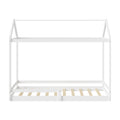 Oikiture Kids House Fence Bed Frame - Single