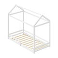 Oikiture Kids House Fence Bed Frame - Single