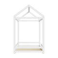 Oikiture Kids House Fence Bed Frame - Single