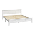 Oikiture Wooden Bed Frame Slatted Base Headboard Pine Timber - King