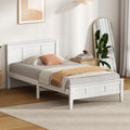 Oikiture Wooden Bed Frame Slatted Base Headboard Pine Timber - King Single