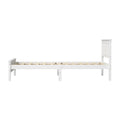 Oikiture Wooden Bed Frame Slatted Base Headboard Pine Timber - King Single