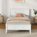 Oikiture Wooden Bed Frame Slatted Base Headboard Pine Timber - King Single