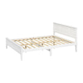 Oikiture Wooden Bed Frame Slatted Base Headboard Pine Timber - Queen