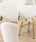 Oikiture Boucle Bar Stool