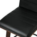 Oikiture Wooden Bar Stool - Set of 4 - Black - Aic