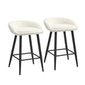 Oikiture Bar Stools Set of 2 – Boucle