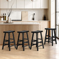 Oikiture Kitchen Bar Stools - Black